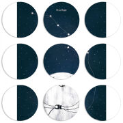 Магнитные фотопазлы круги d55 набор 9 штук Ты мой космос