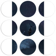 Магнитные фотопазлы круги d55 набор 9 штук 