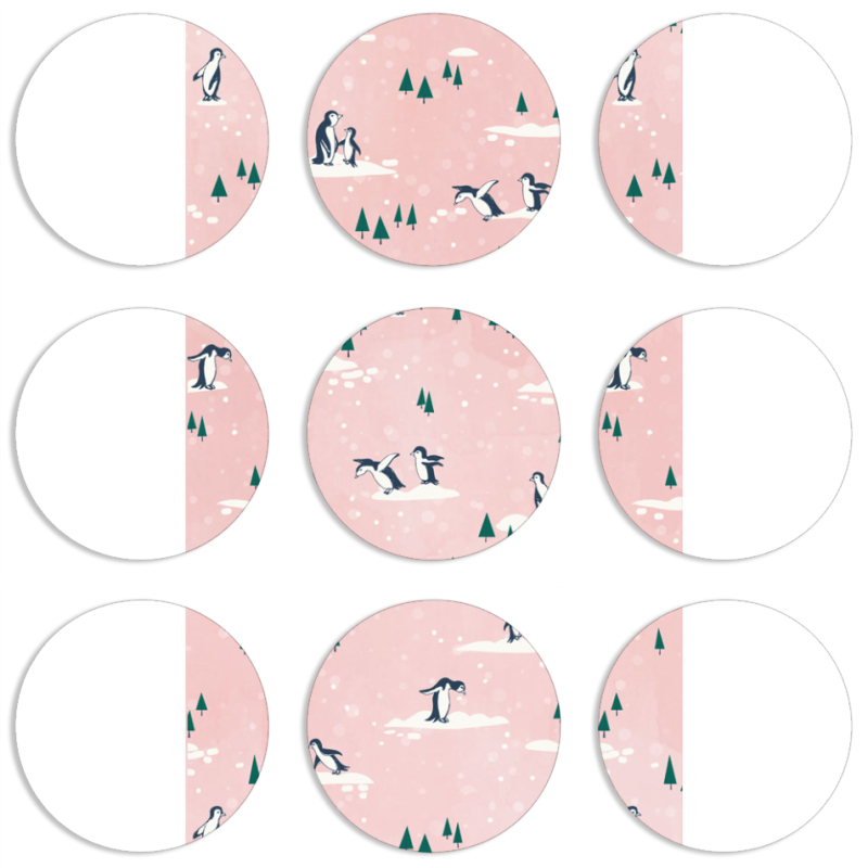 Магнитные фотопазлы круги d55 набор 9 штук 