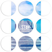 Магнитные фотопазлы круги d55 набор 9 штук 