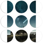 Магнитные фотопазлы круги d55 набор 9 штук 