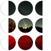 Магнитные фотопазлы круги d55 набор 9 штук 