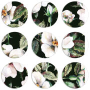 Магнитные фотопазлы круги d55 набор 9 штук Blossom Roses