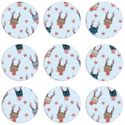 Магнитные фотопазлы круги d55 набор 9 штук 