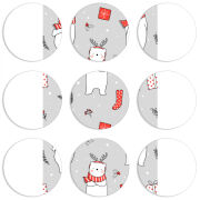 Магнитные фотопазлы круги d55 набор 9 штук 