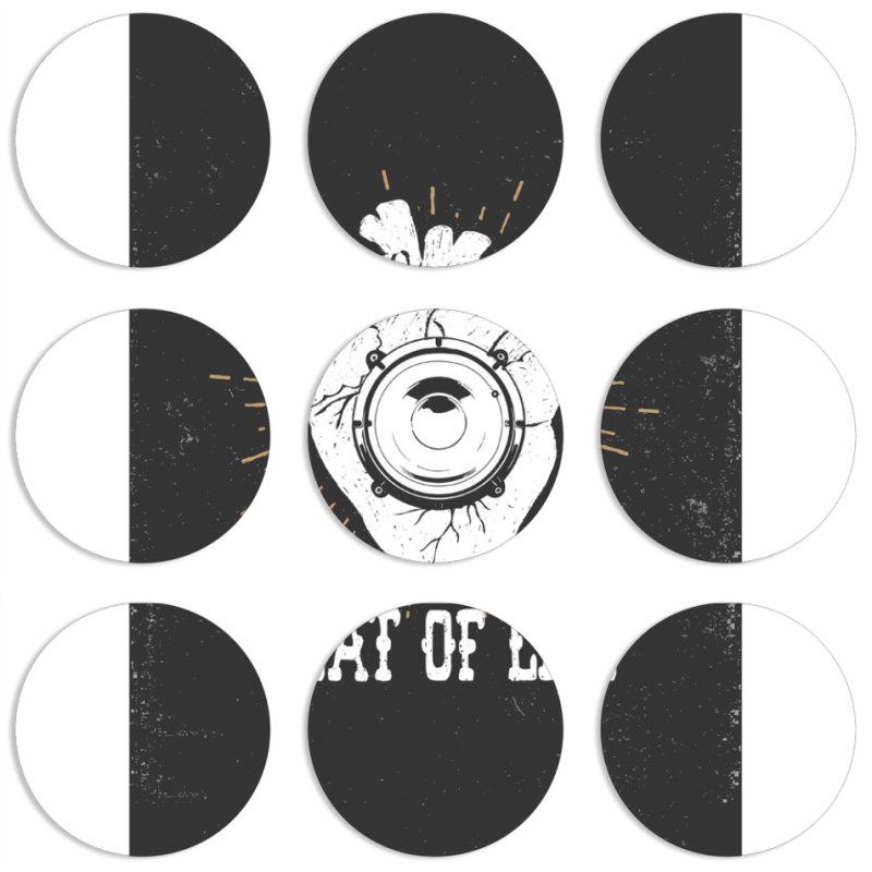 Магнитные фотопазлы круги d55 набор 9 штук 