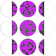 Магнитные фотопазлы круги d55 набор 9 штук 