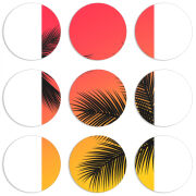 Магнитные фотопазлы круги d55 набор 9 штук 