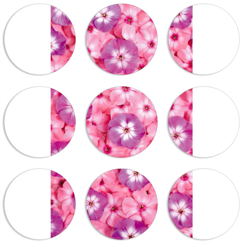 Магнитные фотопазлы круги d55 набор 9 штук 