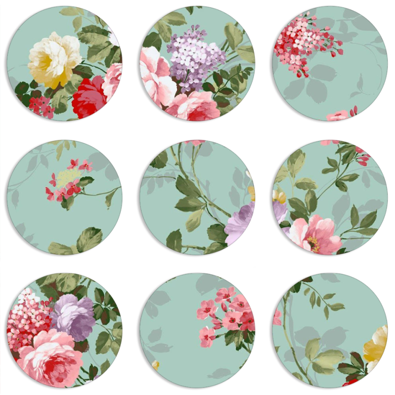 Магнитные фотопазлы круги d55 набор 9 штук 