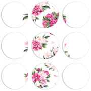 Магнитные фотопазлы круги d55 набор 9 штук 