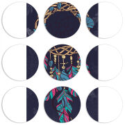 Магнитные фотопазлы круги d55 набор 9 штук 