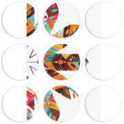 Магнитные фотопазлы круги d55 набор 9 штук 