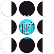 Магнитные фотопазлы круги d55 набор 9 штук 