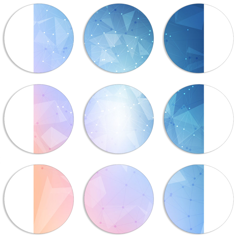 Магнитные фотопазлы круги d55 набор 9 штук 