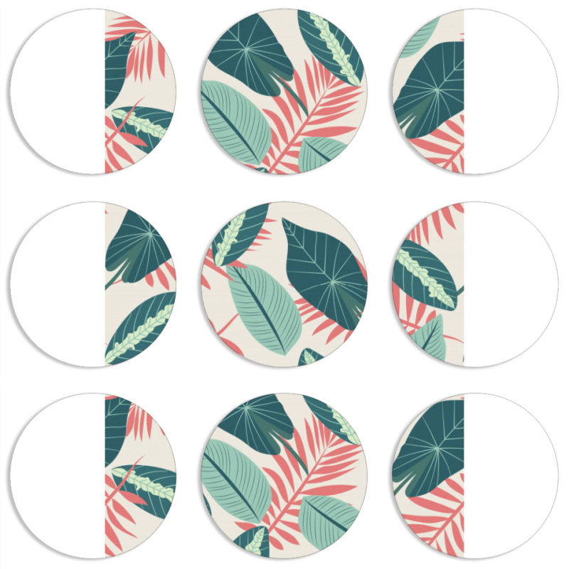 Магнитные фотопазлы круги d55 набор 9 штук 