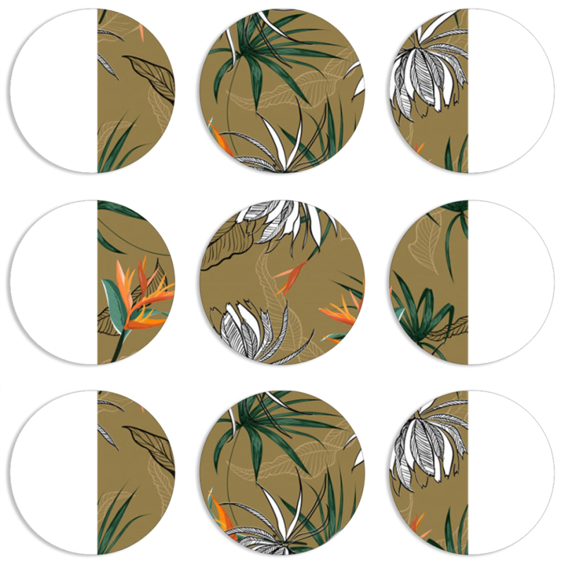 Магнитные фотопазлы круги d55 набор 9 штук 