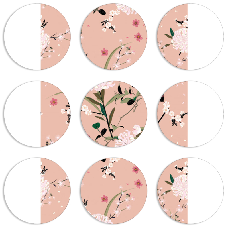 Магнитные фотопазлы круги d55 набор 9 штук 