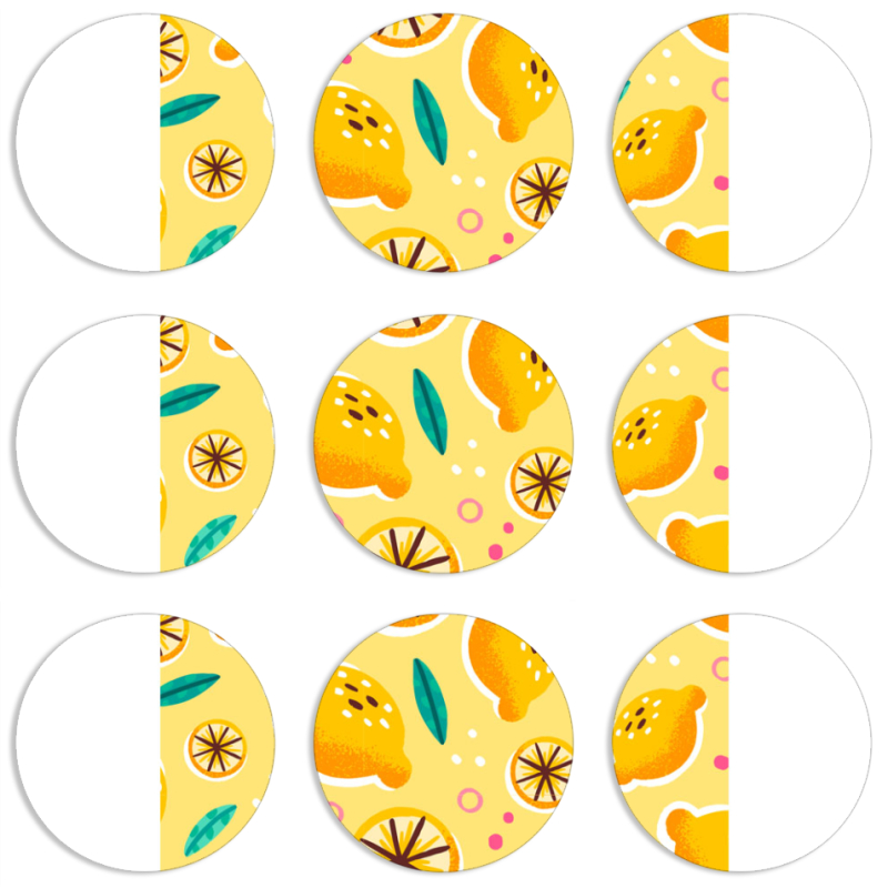 Магнитные фотопазлы круги d55 набор 9 штук 