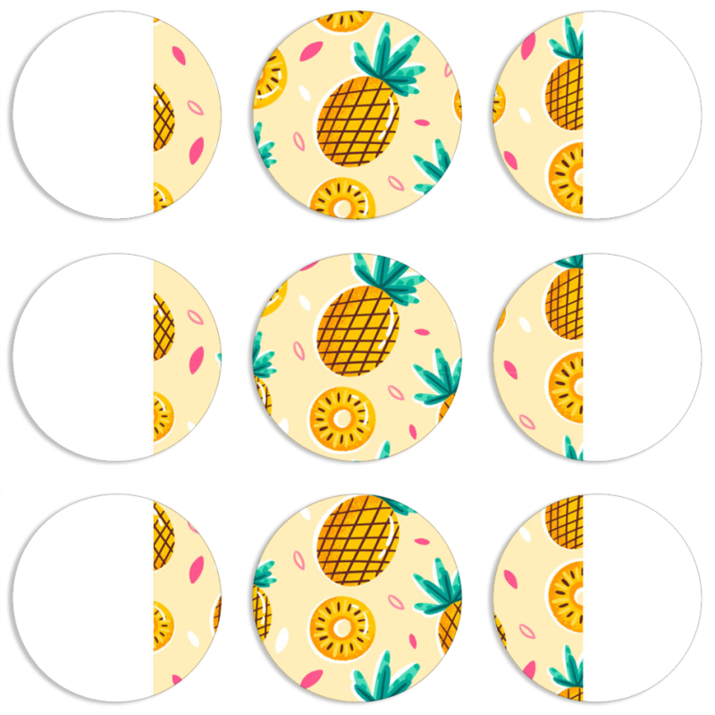 Магнитные фотопазлы круги d55 набор 9 штук 