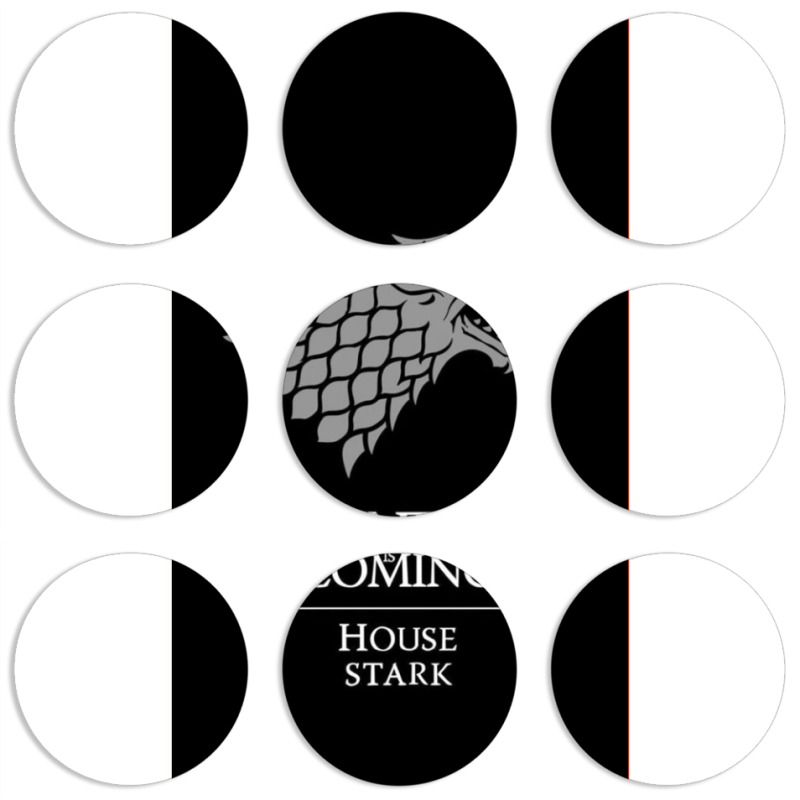 Магнитные фотопазлы круги d55 набор 9 штук 