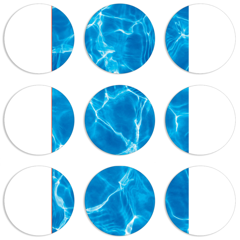 Магнитные фотопазлы круги d55 набор 9 штук 