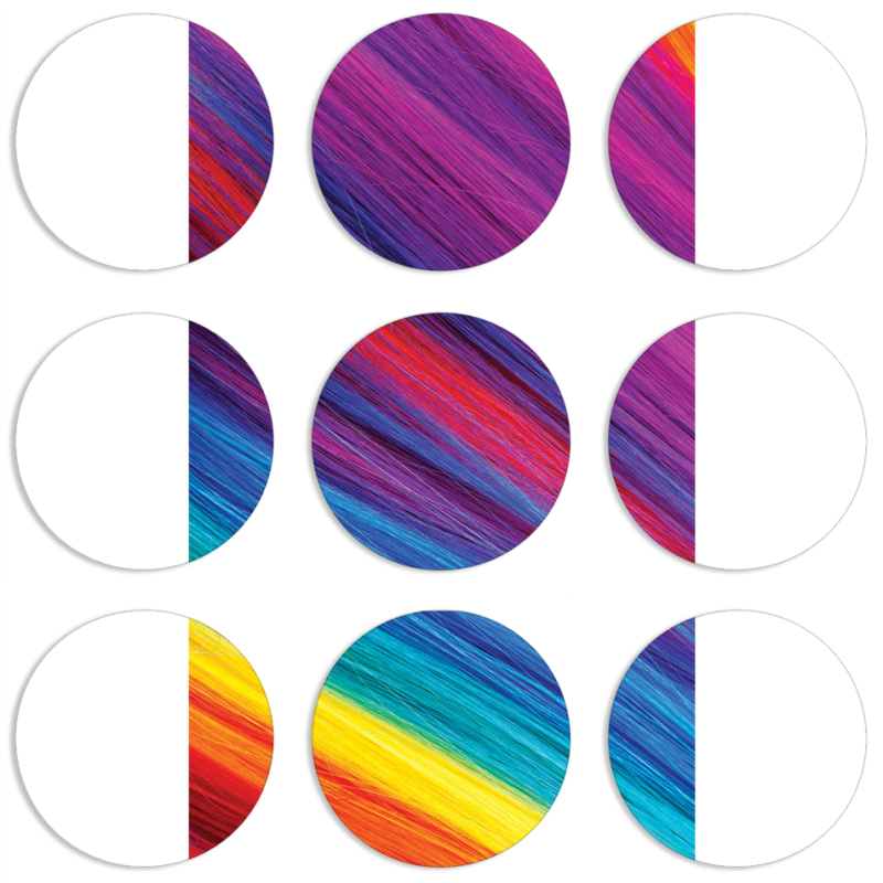 Магнитные фотопазлы круги d55 набор 9 штук 