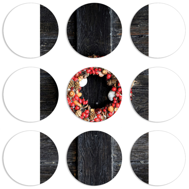 Магнитные фотопазлы круги d55 набор 9 штук 