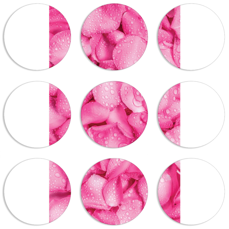 Магнитные фотопазлы круги d55 набор 9 штук 