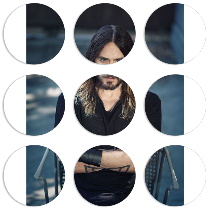 Магнитные фотопазлы круги d55 набор 9 штук 