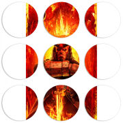 Магнитные фотопазлы круги d55 набор 9 штук 