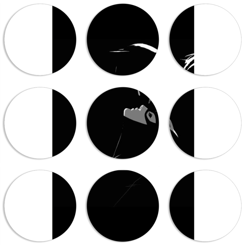 Магнитные фотопазлы круги d55 набор 9 штук 