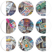 Магнитные фотопазлы круги d55 набор 9 штук 