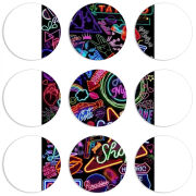 Магнитные фотопазлы круги d55 набор 9 штук 