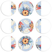 Магнитные фотопазлы круги d55 набор 9 штук 