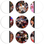 Магнитные фотопазлы круги d55 набор 9 штук 