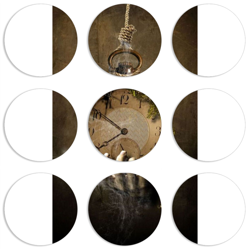 Магнитные фотопазлы круги d55 набор 9 штук 