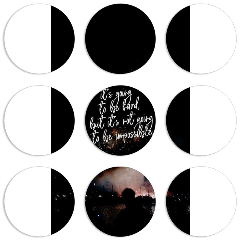 Магнитные фотопазлы круги d55 набор 9 штук 