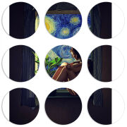 Магнитные фотопазлы круги d55 набор 9 штук 