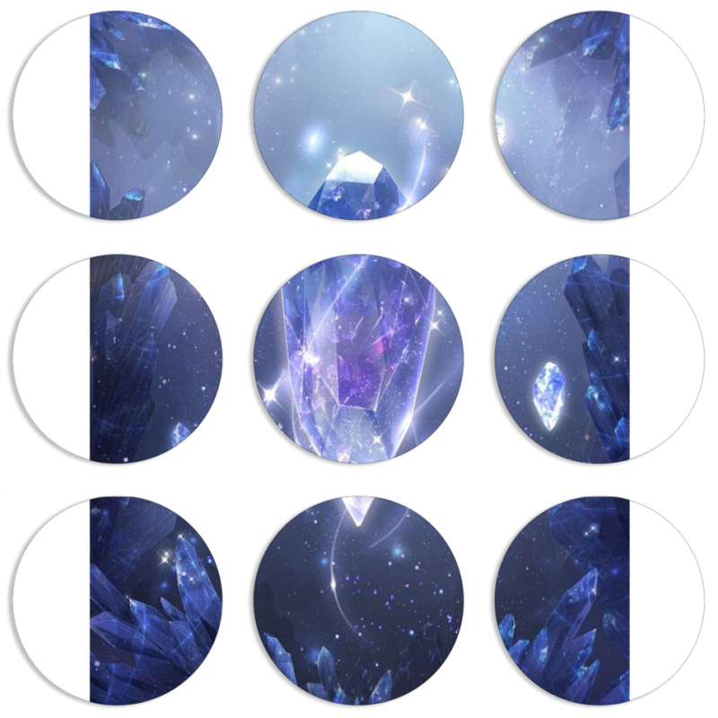 Магнитные фотопазлы круги d55 набор 9 штук 