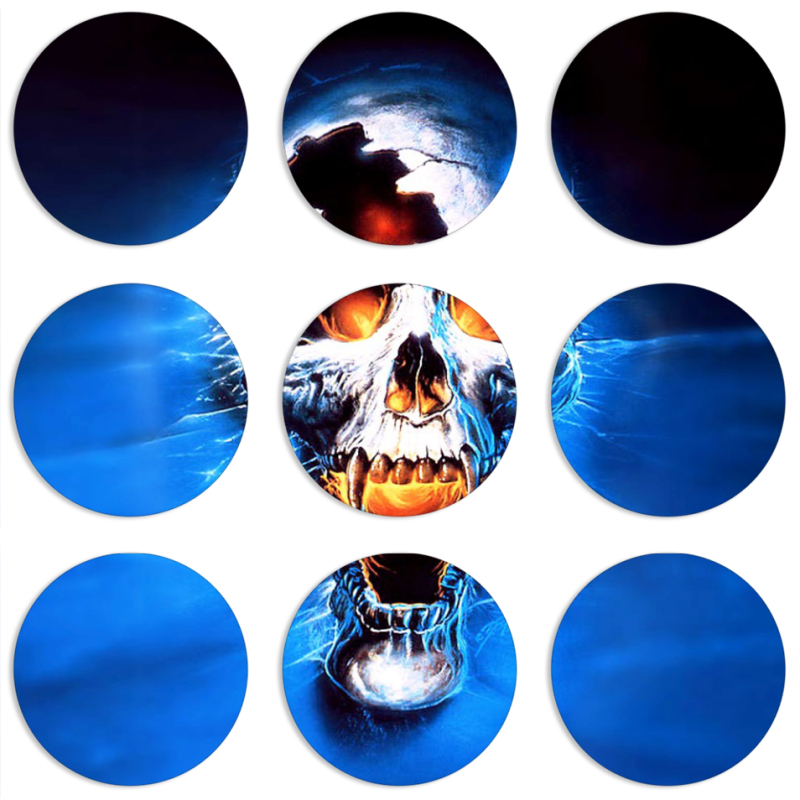 Магнитные фотопазлы круги d55 набор 9 штук 