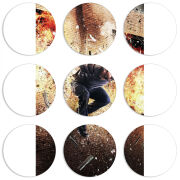 Магнитные фотопазлы круги d55 набор 9 штук 