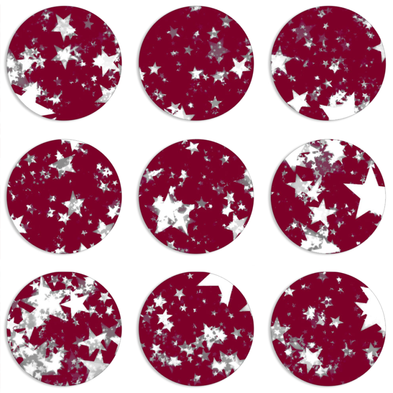 Магнитные фотопазлы круги d55 набор 9 штук 