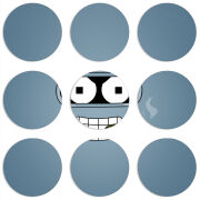 Магнитные фотопазлы круги d55 набор 9 штук 