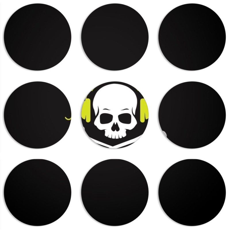 Магнитные фотопазлы круги d55 набор 9 штук 