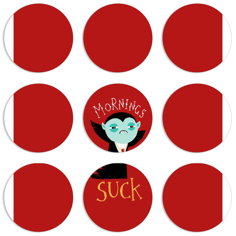 Магнитные фотопазлы круги d55 набор 9 штук 