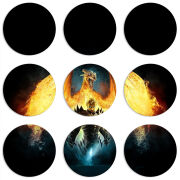 Магнитные фотопазлы круги d55 набор 9 штук 