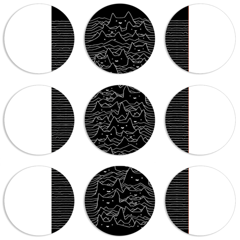 Магнитные фотопазлы круги d55 набор 9 штук 