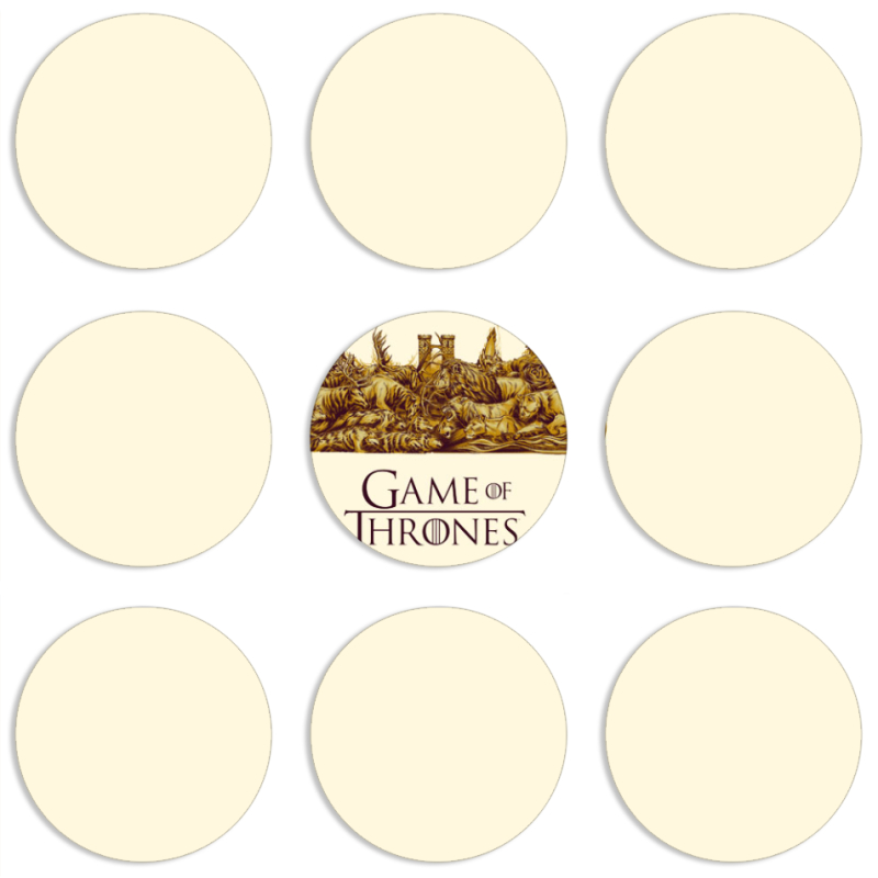 Магнитные фотопазлы круги d55 набор 9 штук 