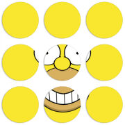 Магнитные фотопазлы круги d55 набор 9 штук 